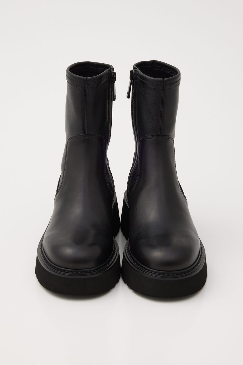 ジュードストレッチミディブーツ BLK 24.0cm