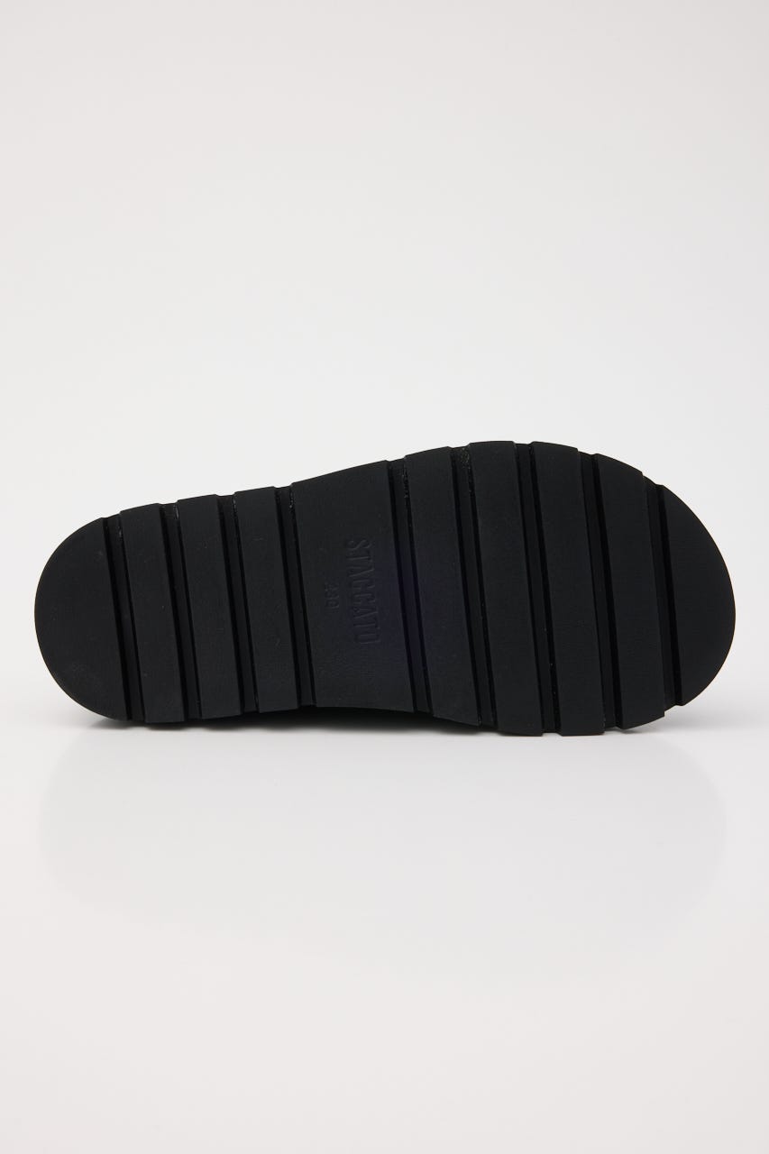 ピアスフィアコンフォートサンダル BLK 22.5cm