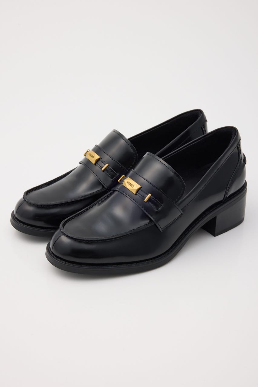 ポリゴンクラスローファー BLK 22.0cm