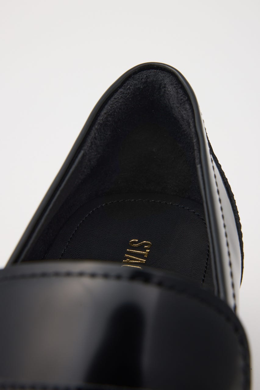 ポリゴンクラスローファー BLK 22.0cm