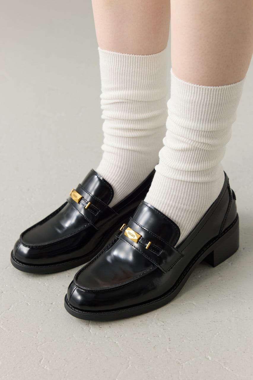 ポリゴンクラスローファー BLK 22.0cm