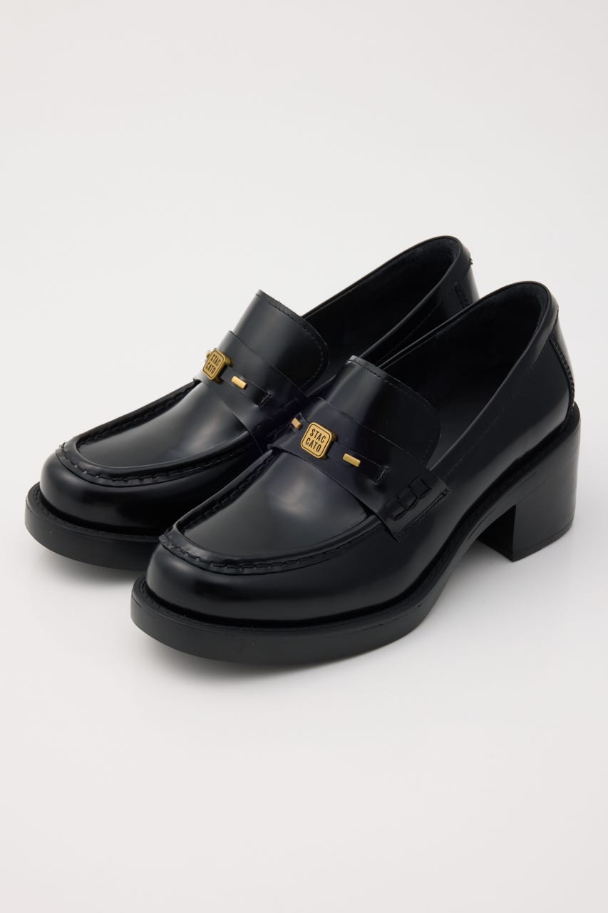 ヴィンスヒールローファー BLK 22.0cm
