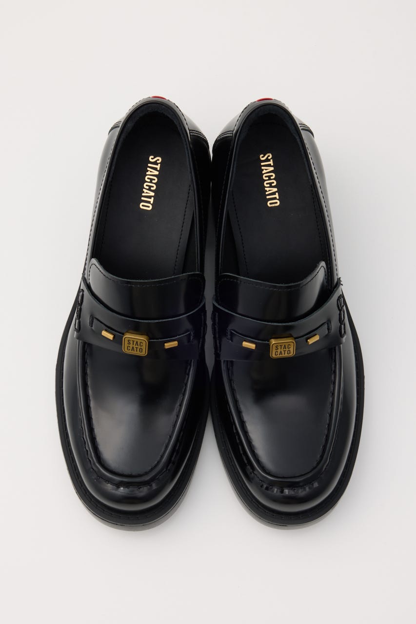 新品　STACCATO 厚底ローファー　　ブラック STACCATO | ヴィンスヒールローファー (ローファー・オックスフォード