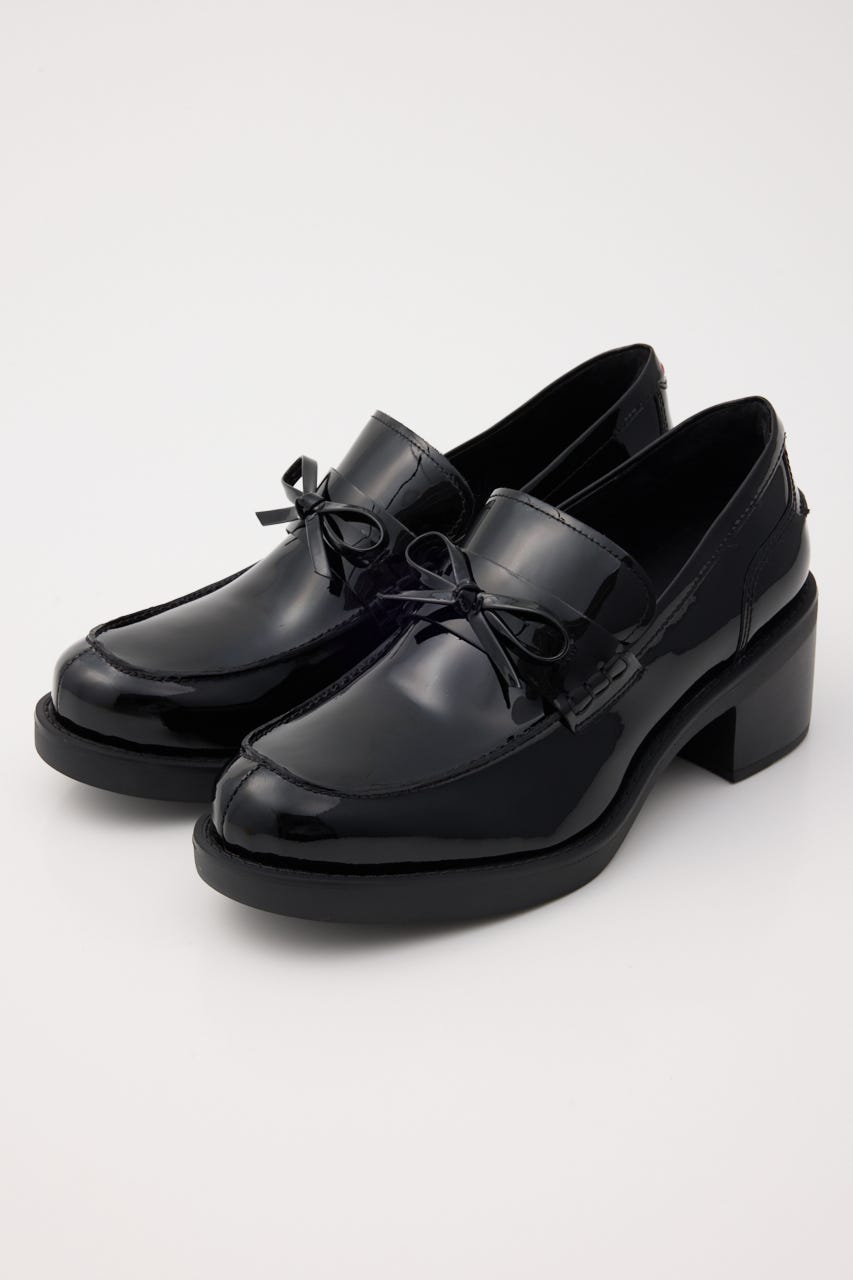 アンブルリボンヒールローファー BLK 25.0cm
