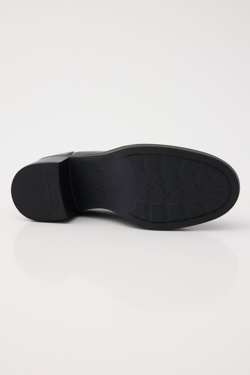 アンブルリボンヒールローファー BLK 25.0cm
