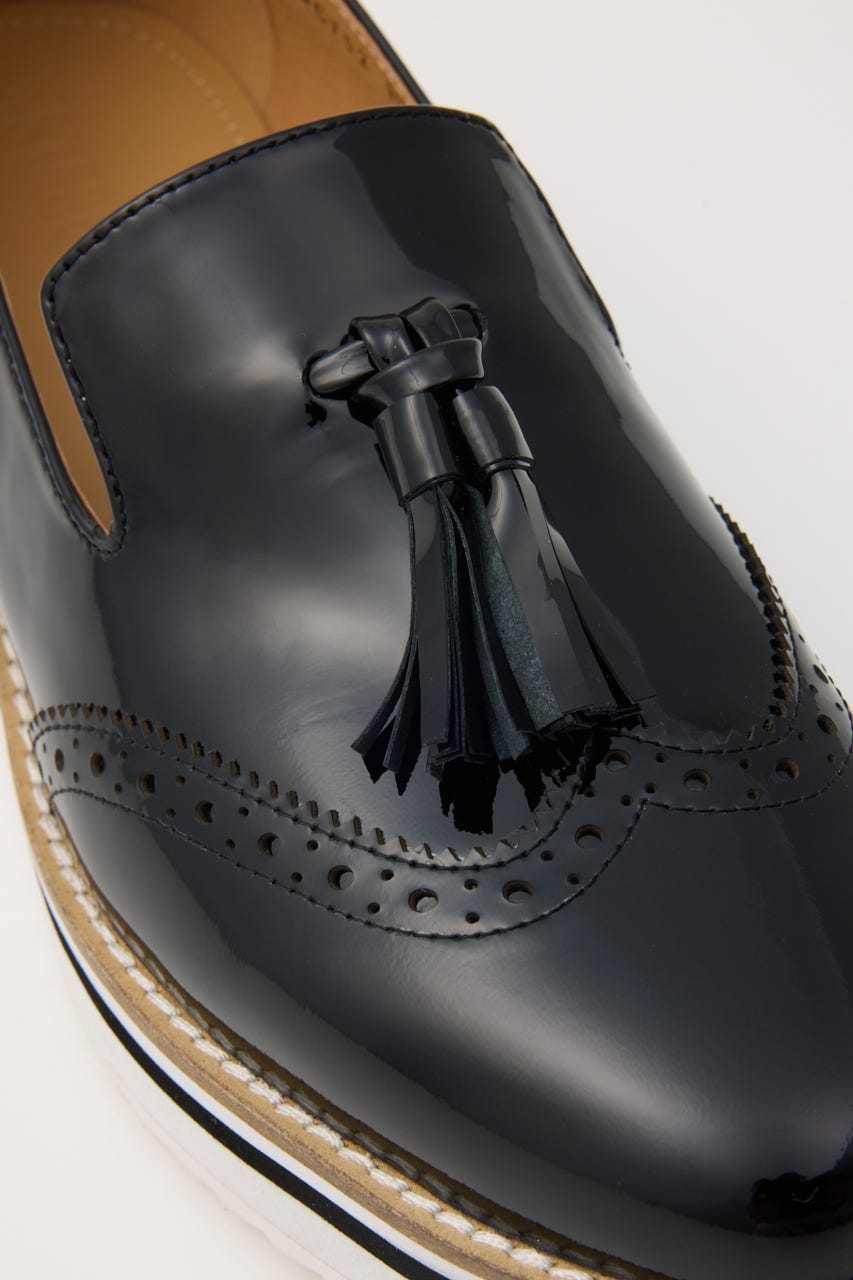 デザインソールタッセルローファー L/BLK 25.0cm