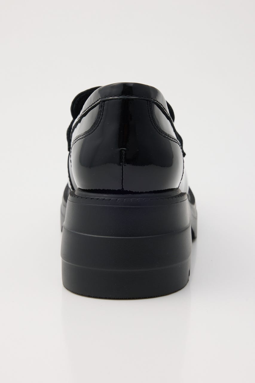 アリアタンクヒールローファー L/BLK 23.0cm