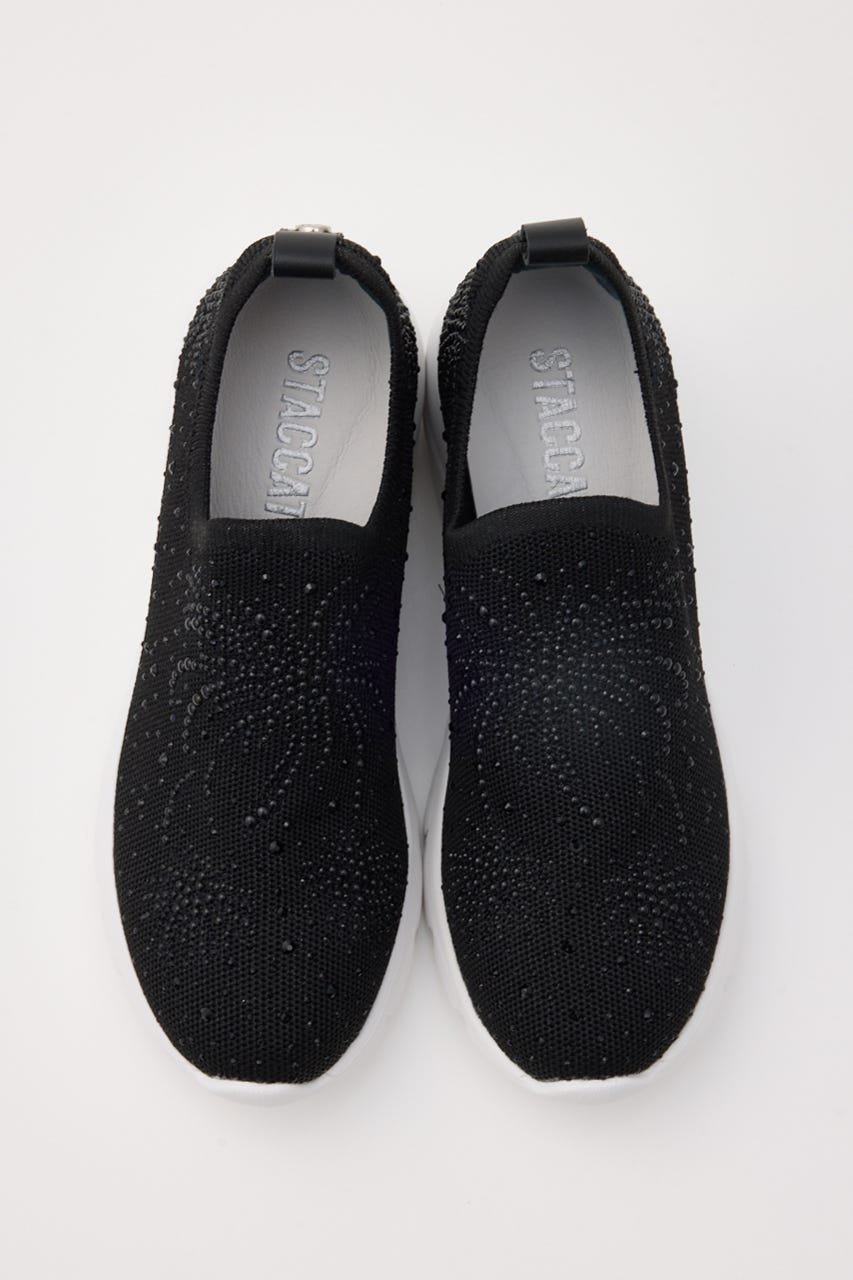 【再入荷】アルビジアハイヒールスリッポン BLK 23.5cm