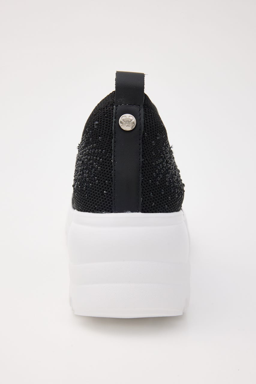 【再入荷】アルビジアハイヒールスリッポン BLK 23.5cm