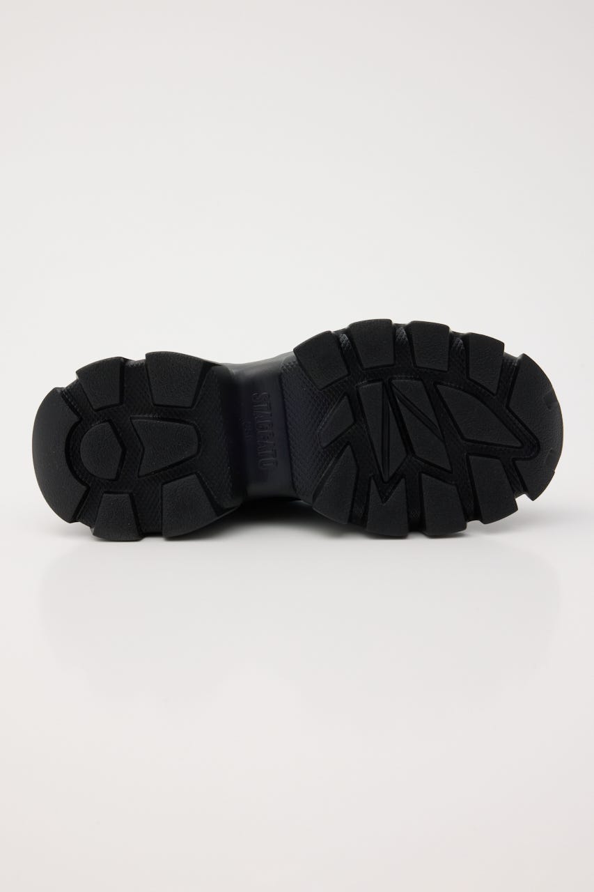 ホーミーリボンボリュームスニーカー BLK 22.5cm
