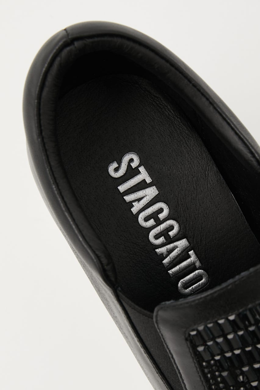 ストーンハインソールスリッポン BLK 24.5cm