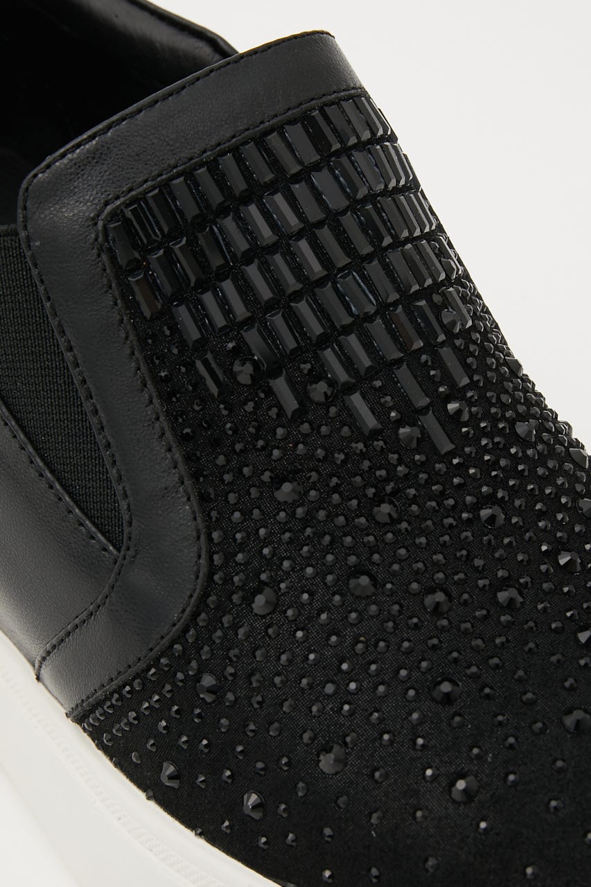 ストーンハインソールスリッポン BLK 24.5cm