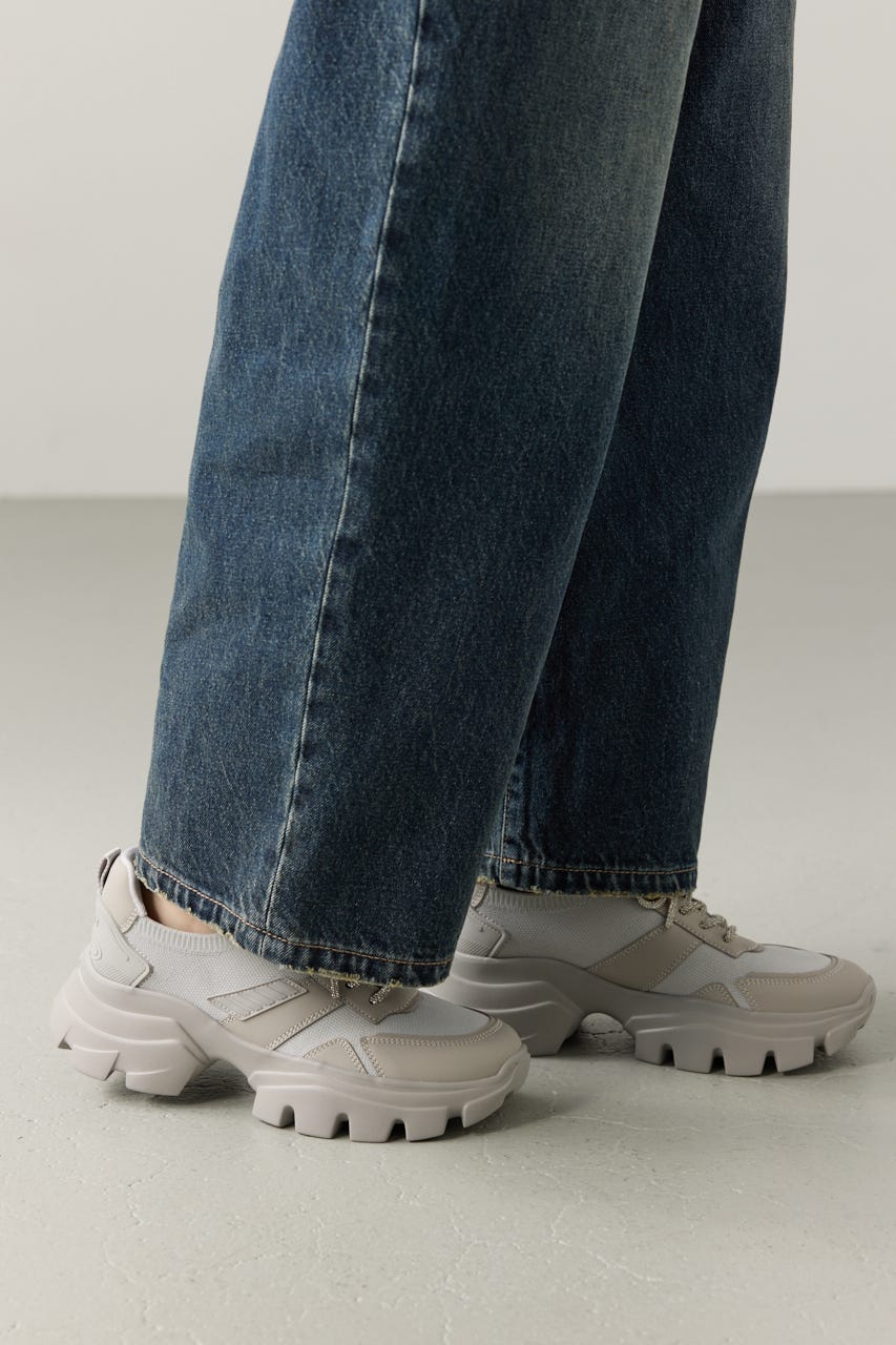 ドルチェライトニットボリュームスニーカー GRY 24.5cm