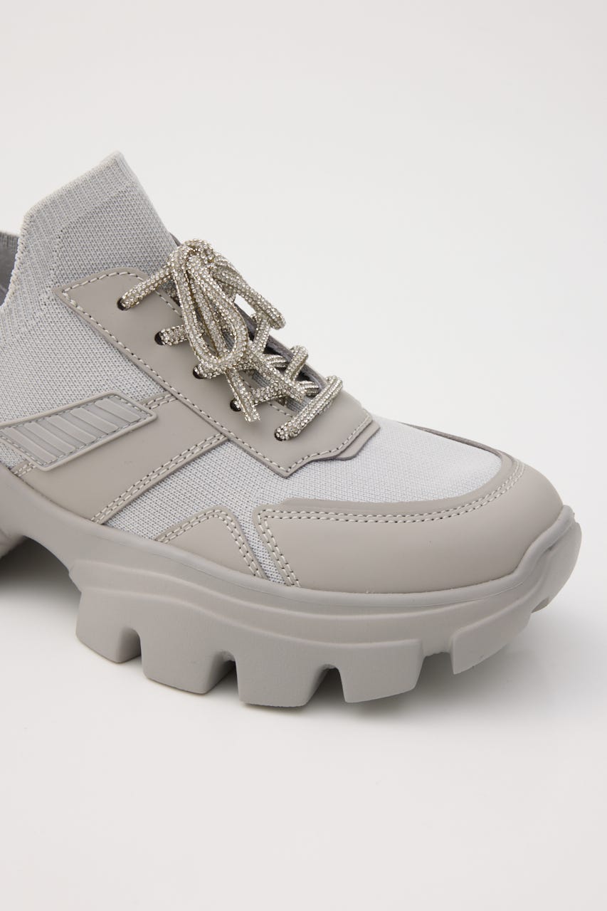 ドルチェライトニットボリュームスニーカー GRY 24.5cm