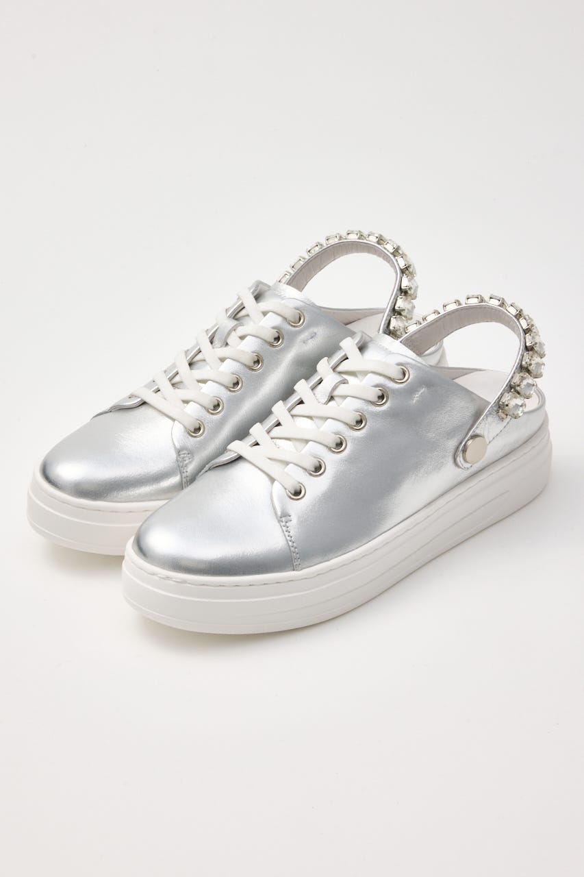 ２wayビジューベルトスニーカーサンダル SLV 23.0cm