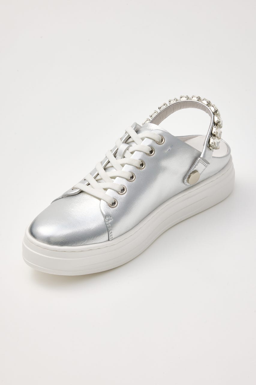 ２wayビジューベルトスニーカーサンダル SLV 23.0cm