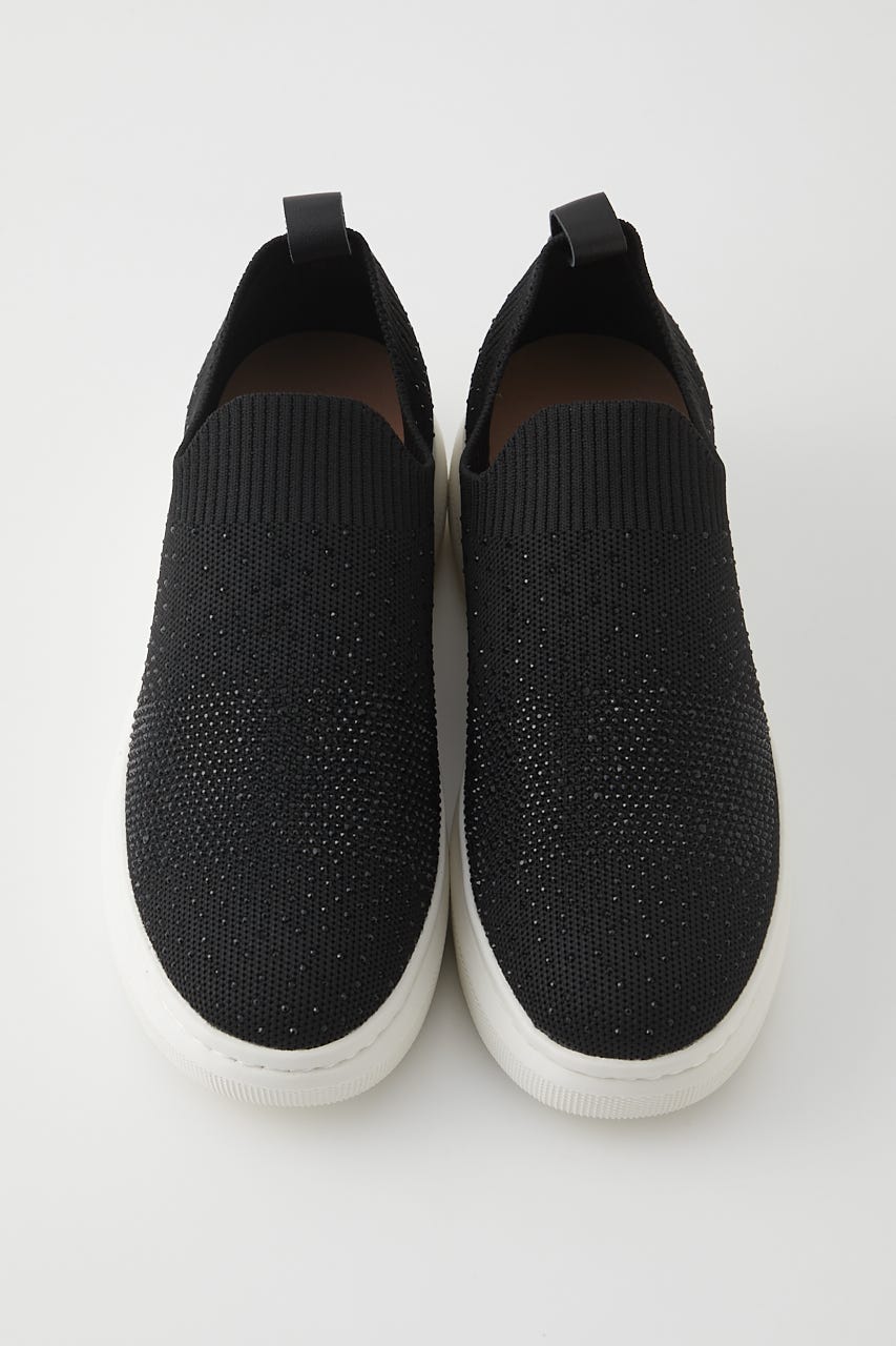グリッターストーンスカッタースリッポン BLK 24.0cm