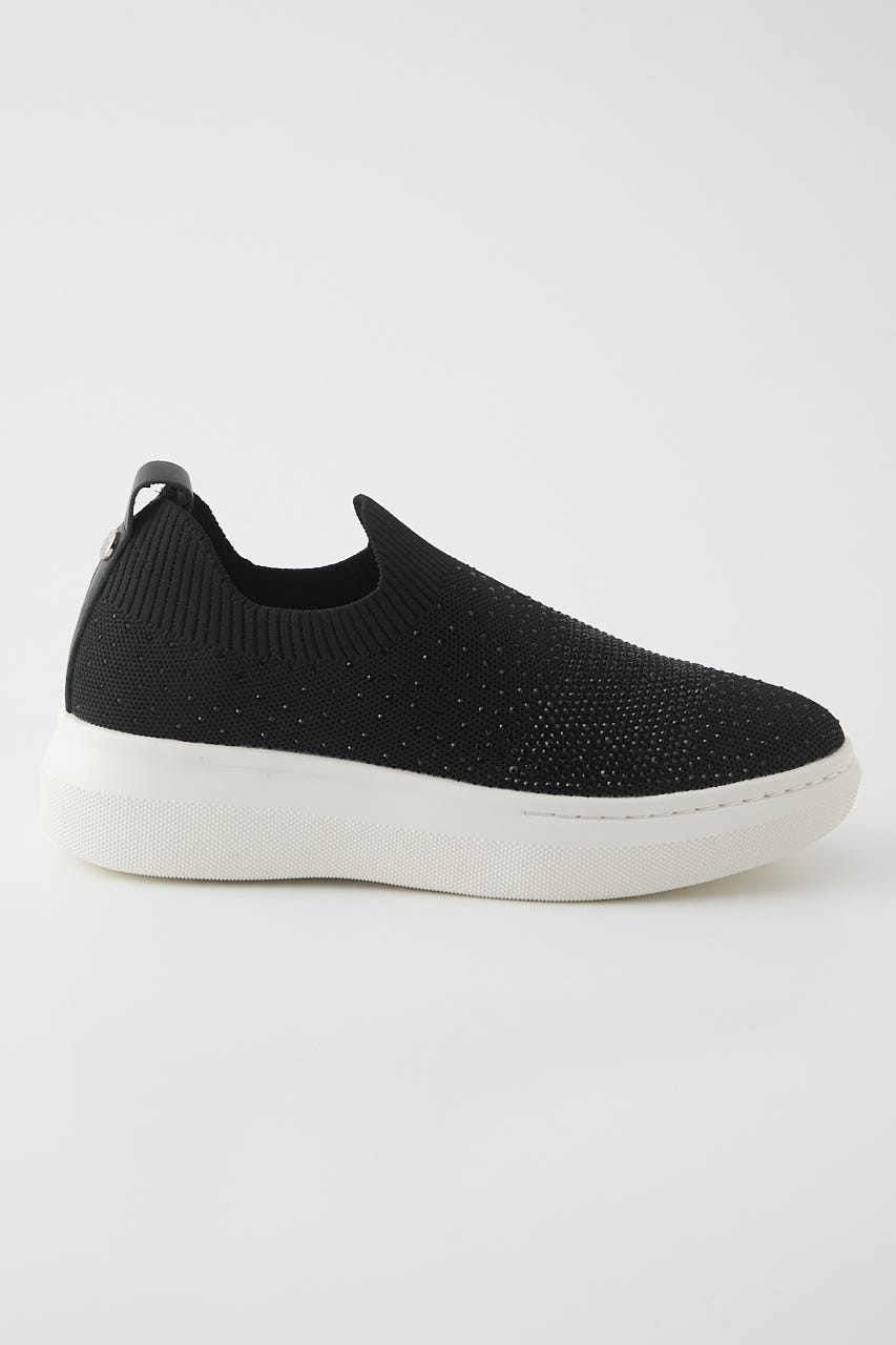 グリッターストーンスカッタースリッポン BLK 24.0cm