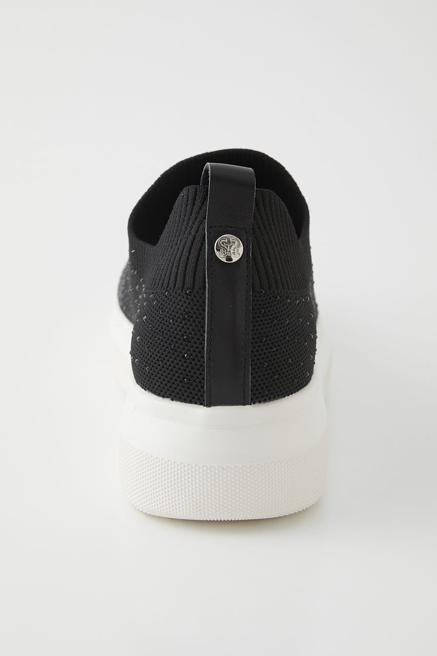 グリッターストーンスカッタースリッポン BLK 24.0cm