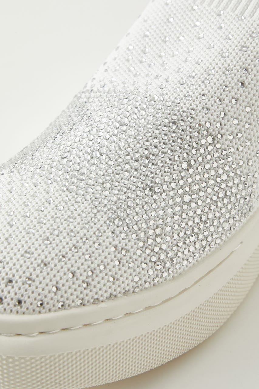 グリッターストーンスカッタースリッポン WHT 24.0cm