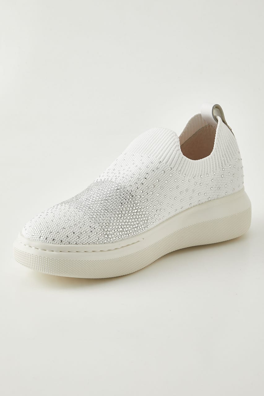 グリッターストーンスカッタースリッポン WHT 24.0cm