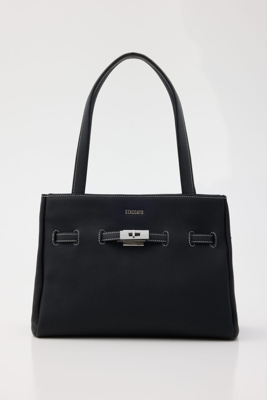 ナタリーレザーバッグ BLK FREE