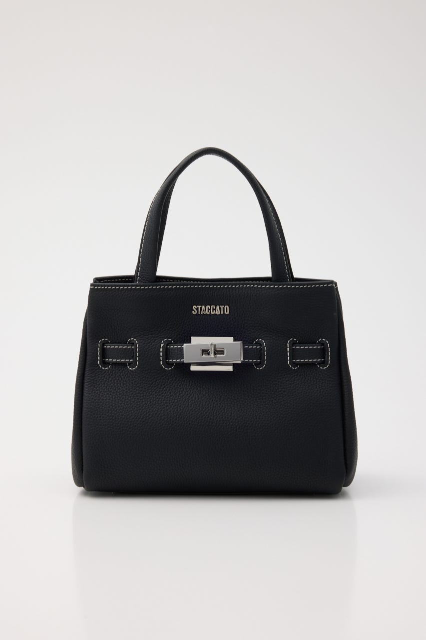 ナタリーレザーミニバッグ BLK FREE