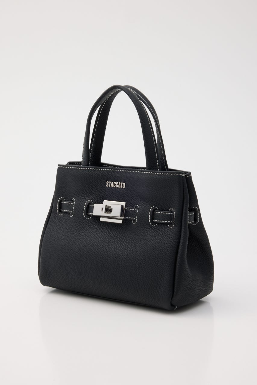 ナタリーレザーミニバッグ BLK FREE