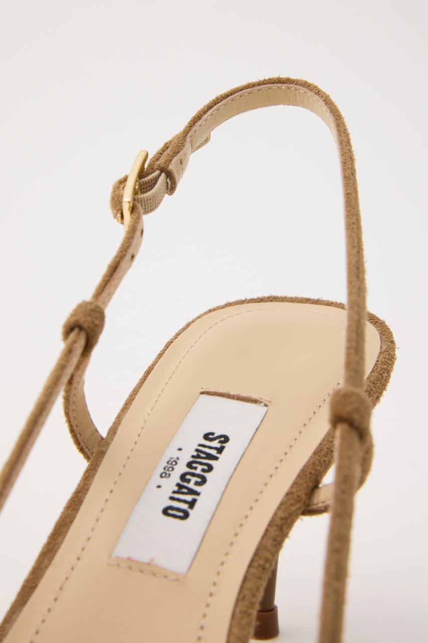 クロシェエバックオープンパンプス WHT 23.0cm