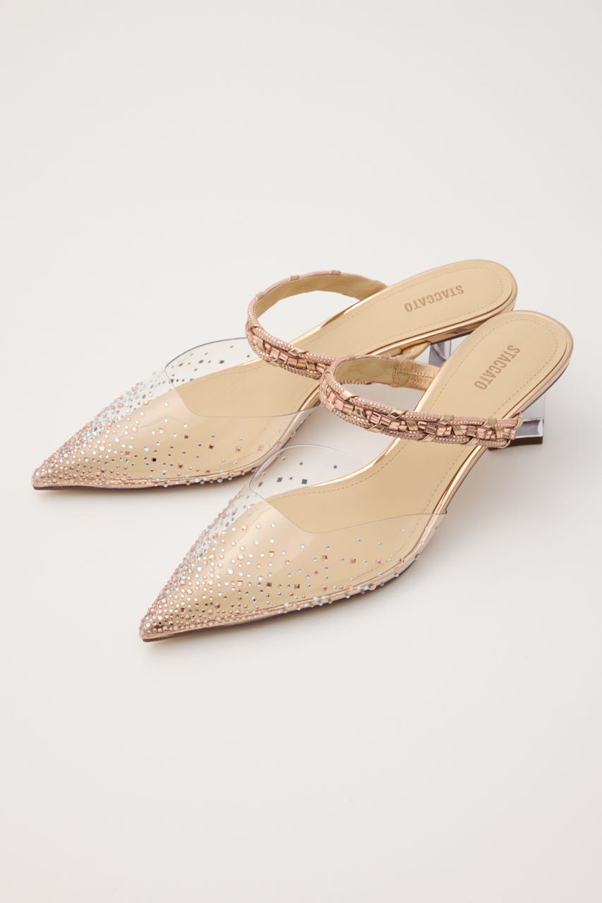 ダイヤヌーディークリアミュール P.GLD 23.0cm