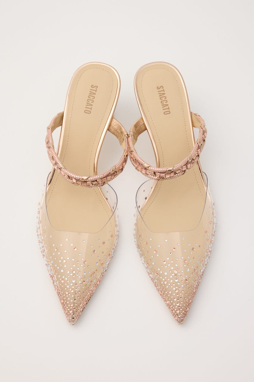 ダイヤヌーディークリアミュール P.GLD 23.0cm