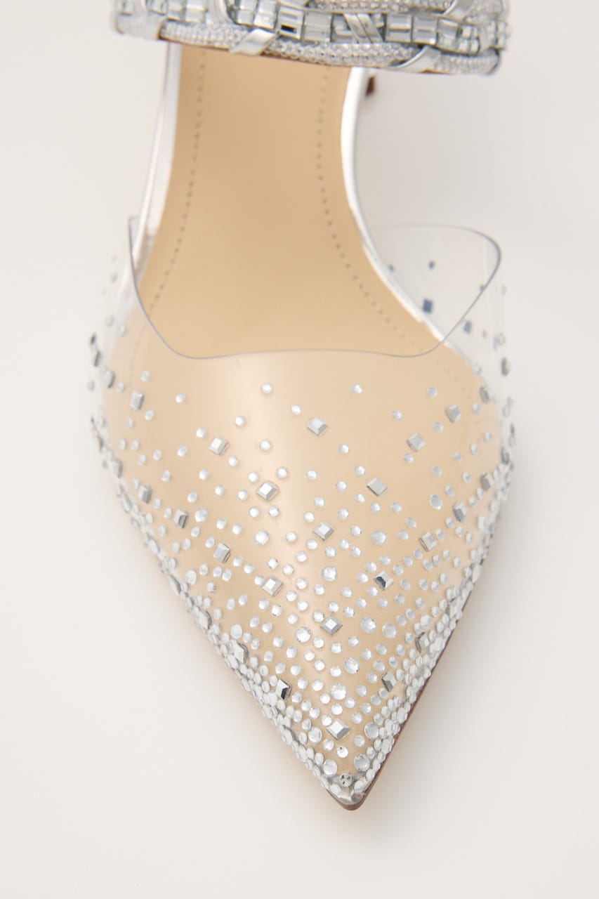 ダイヤヌーディークリアミュール SLV 23.0cm