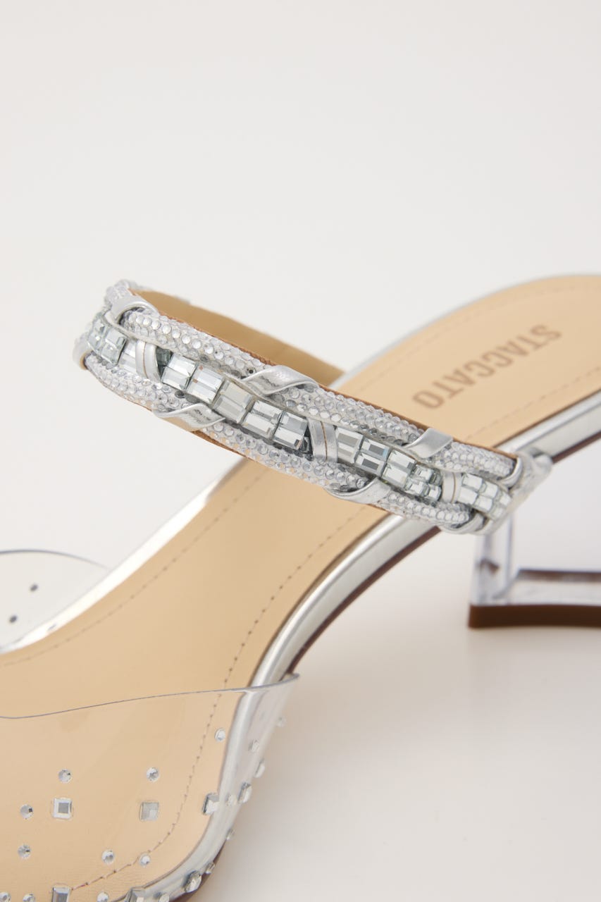 ダイヤヌーディークリアミュール SLV 23.0cm