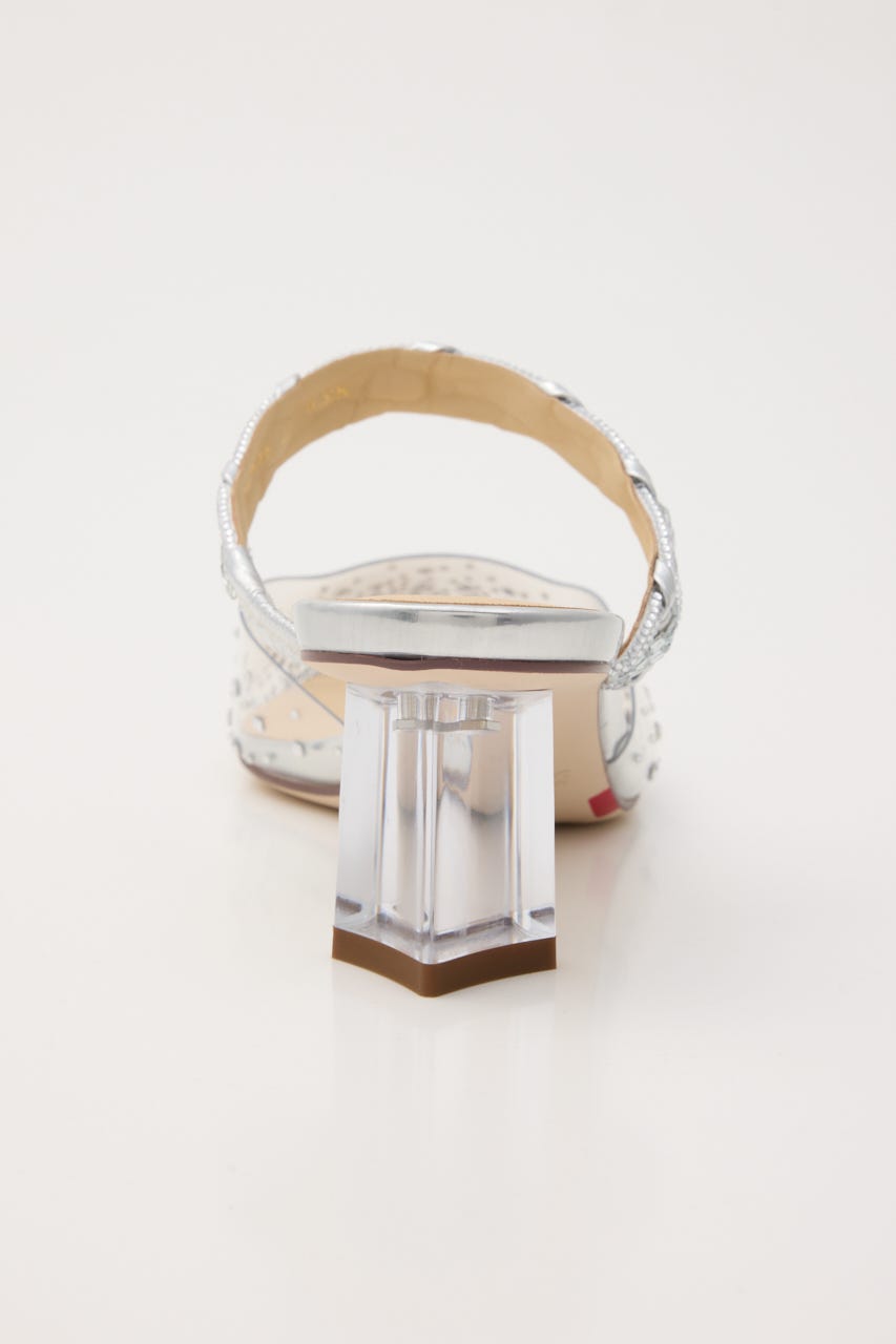 ダイヤヌーディークリアミュール SLV 23.0cm