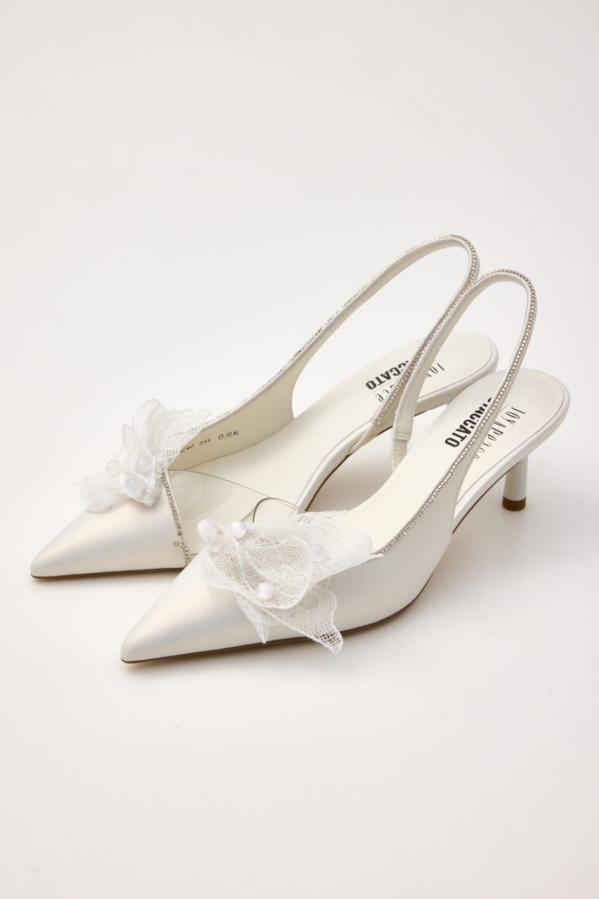 フェアリースリングパンプス WHT 23.0cm