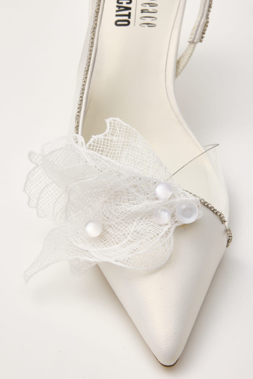フェアリースリングパンプス WHT 23.0cm