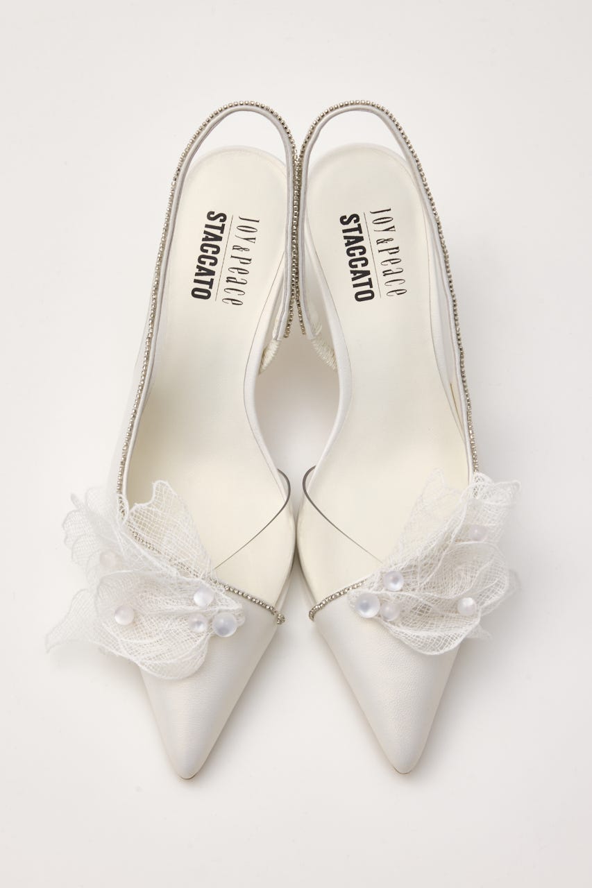 フェアリースリングパンプス WHT 23.0cm