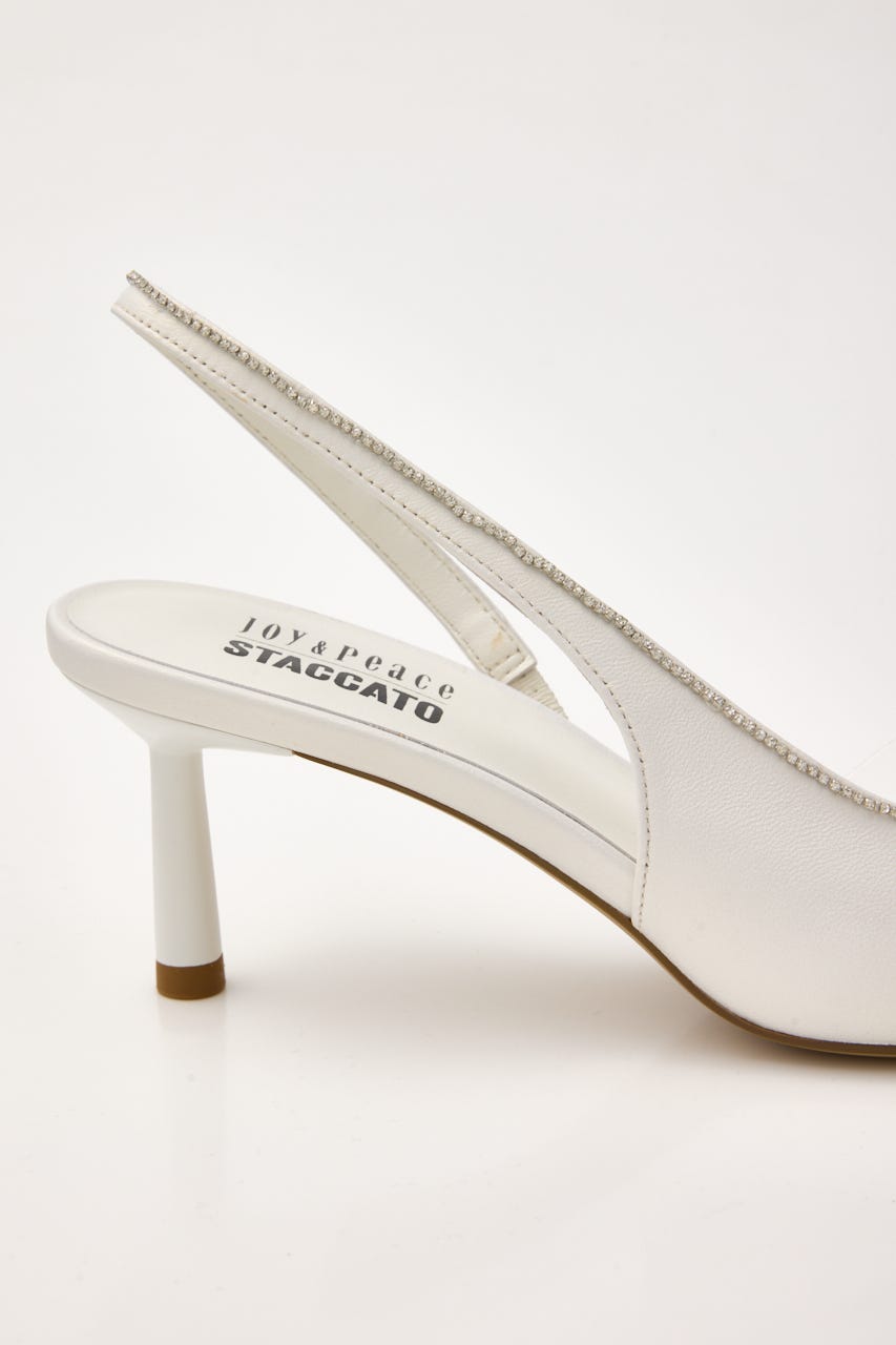 フェアリースリングパンプス WHT 23.0cm