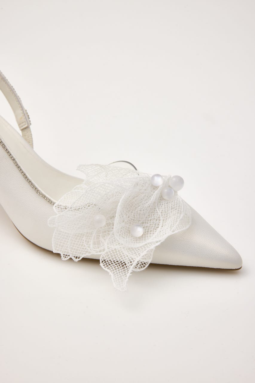 フェアリースリングパンプス WHT 23.0cm