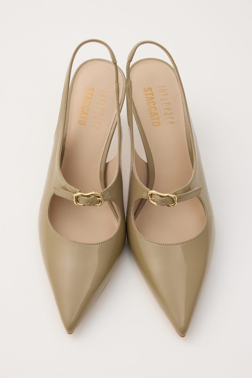 スリングアジャストパンプス L/GREIGE 23.5cm