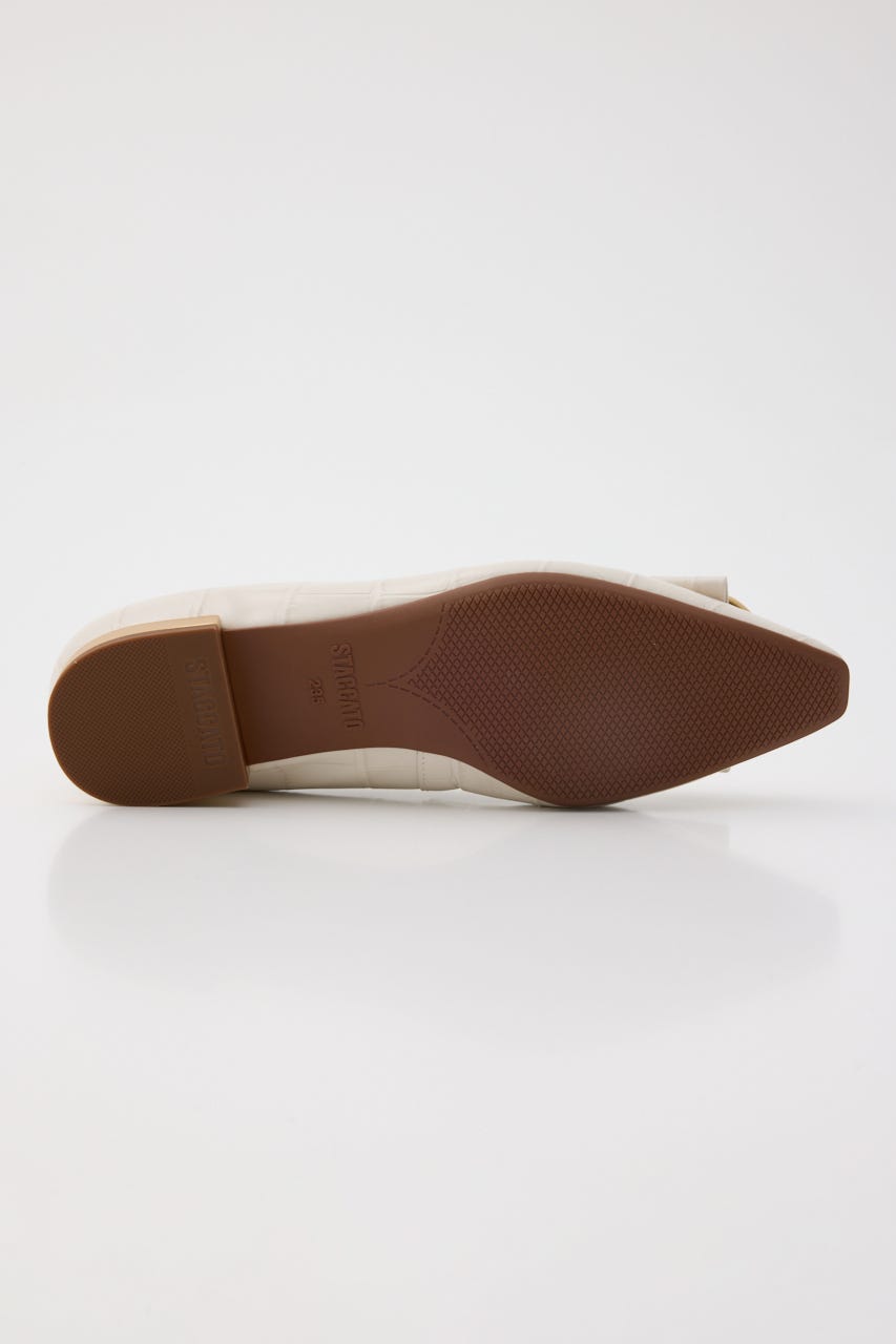 シヌアエンボスフラット WHT 23.0cm