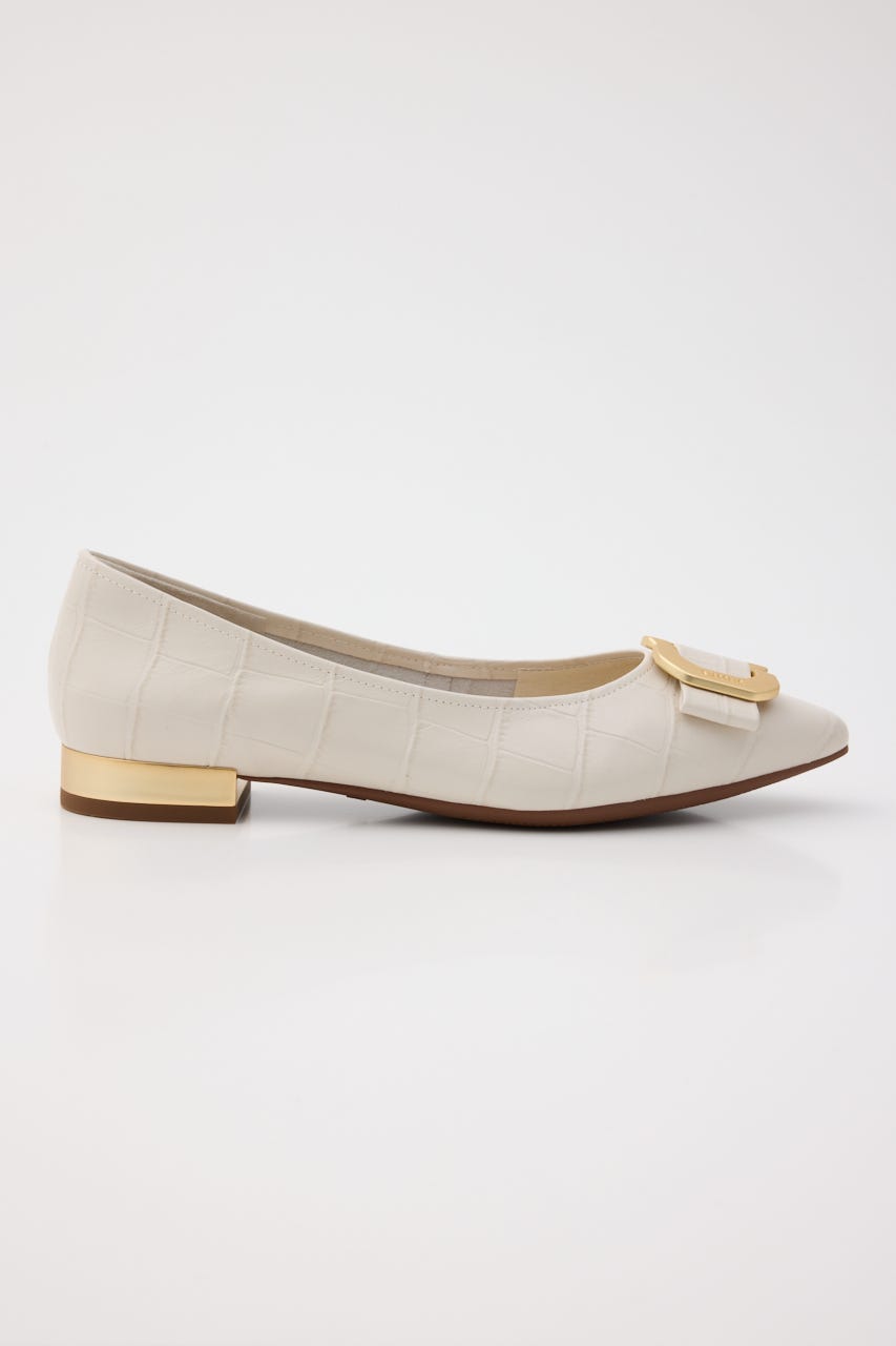 シヌアエンボスフラット WHT 23.0cm