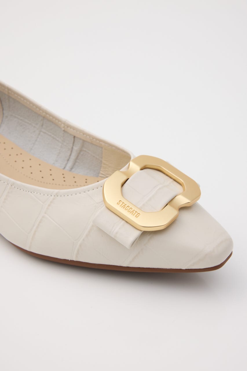 シヌアエンボスフラット WHT 23.0cm