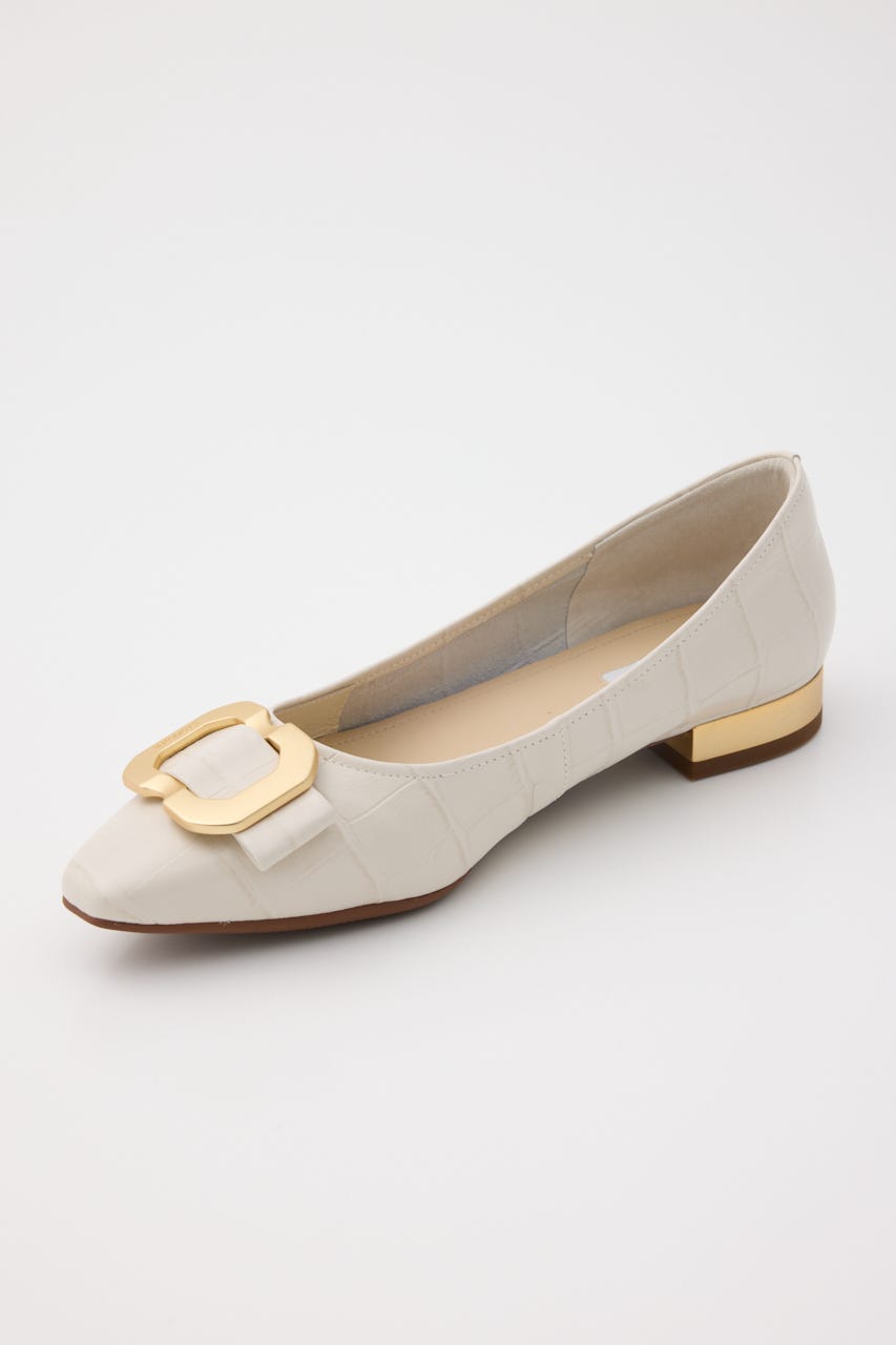 シヌアエンボスフラット WHT 23.0cm