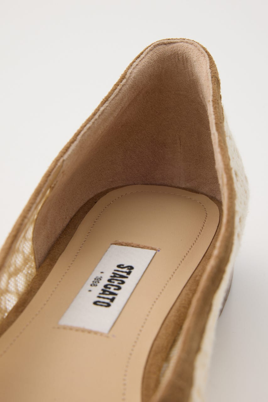 クロシェエスパドリーユフラット WHT 24.0cm