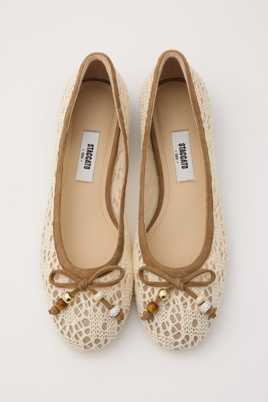 クロシェエスパドリーユフラット WHT 24.0cm