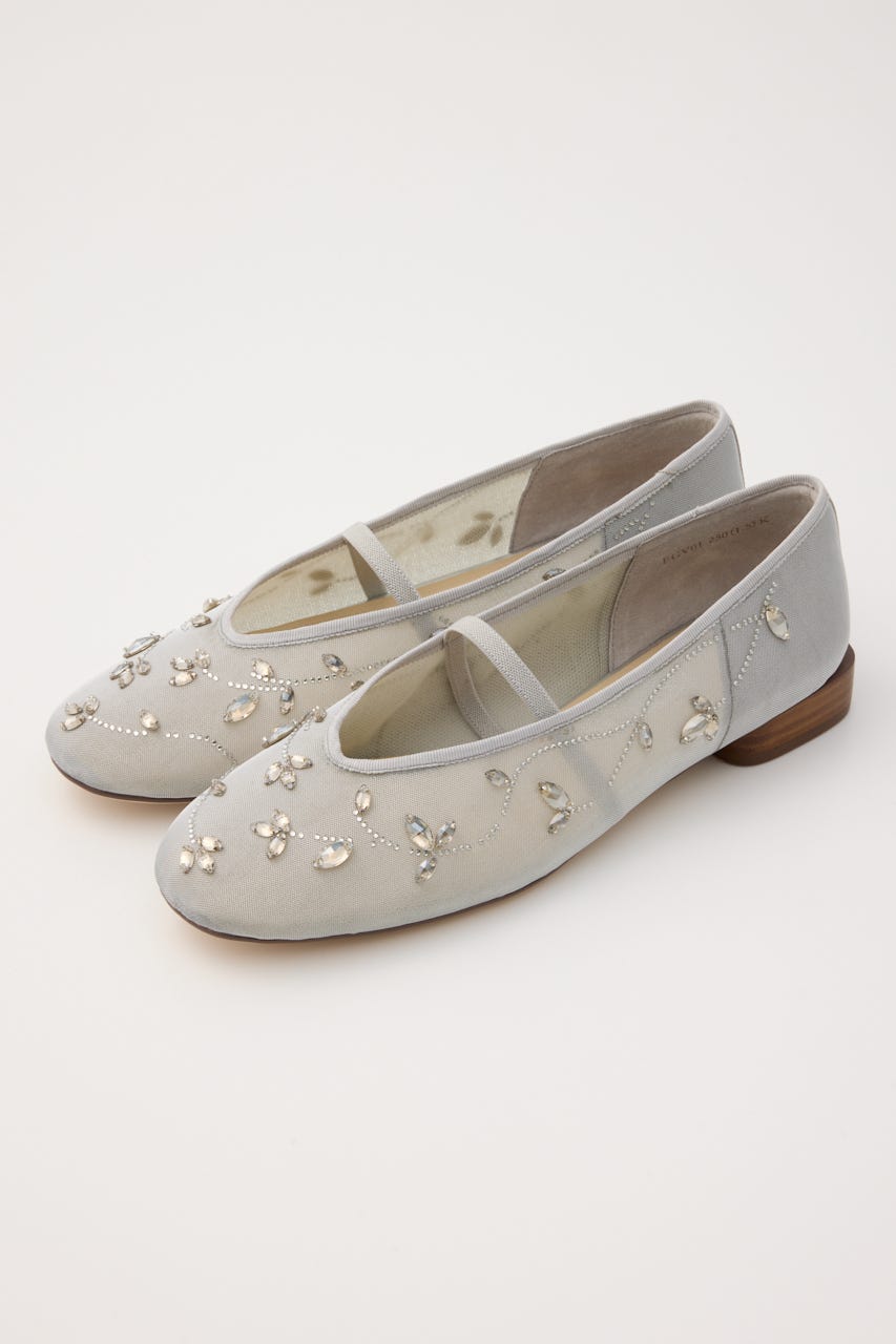 エンブロイドメッシュフラット GRY 23.5cm