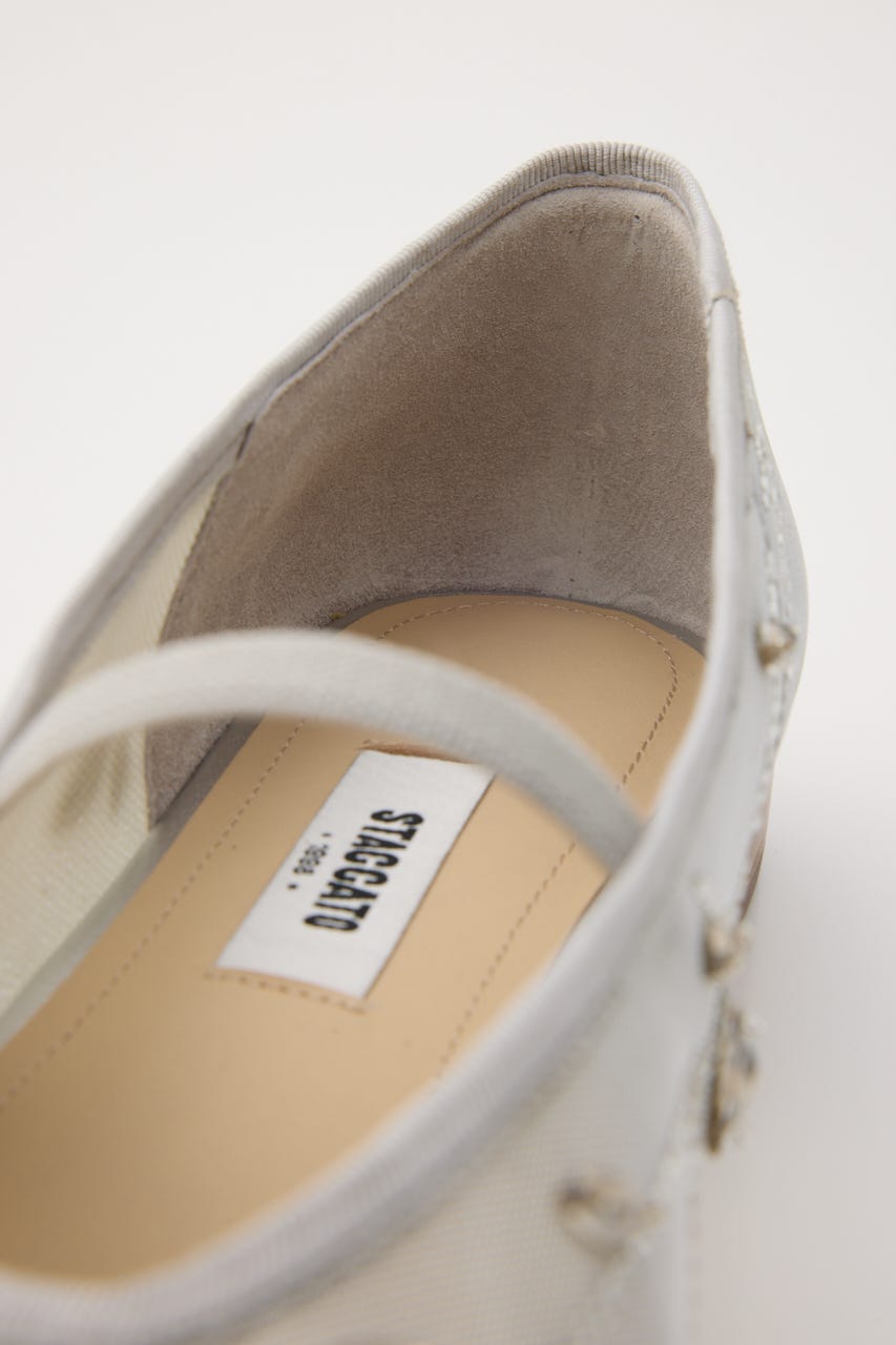 エンブロイドメッシュフラット GRY 23.5cm