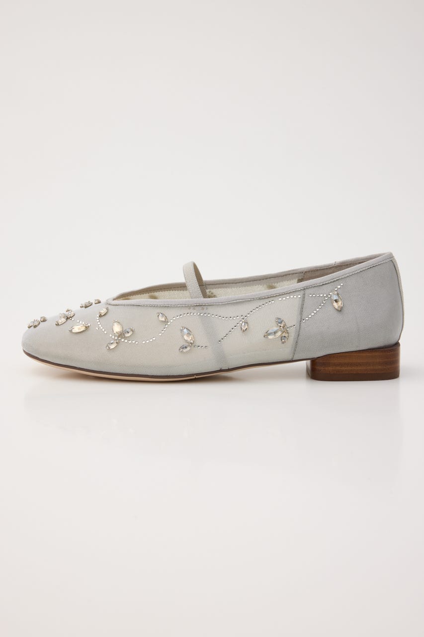 エンブロイドメッシュフラット GRY 23.5cm