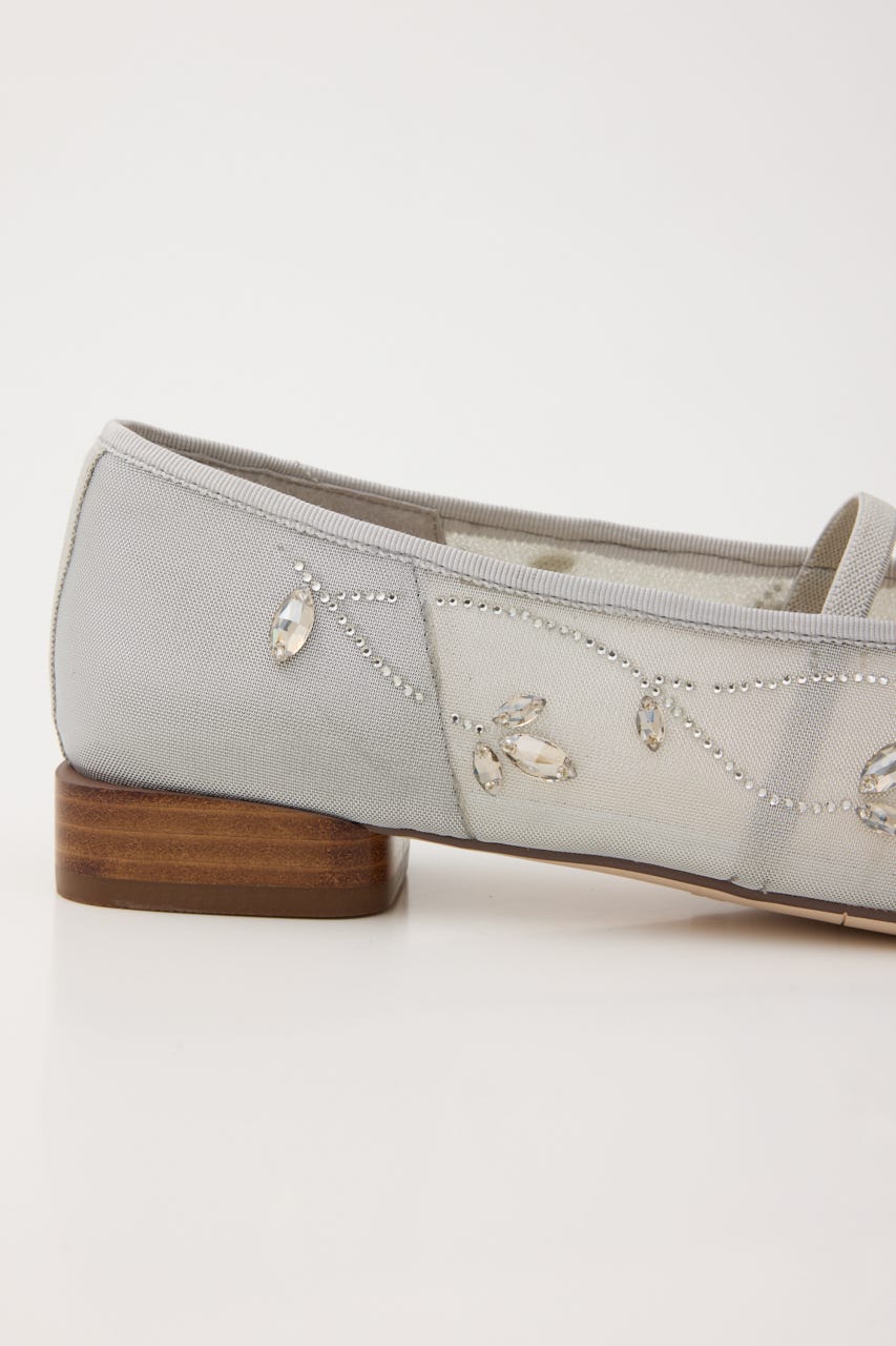 エンブロイドメッシュフラット GRY 23.5cm